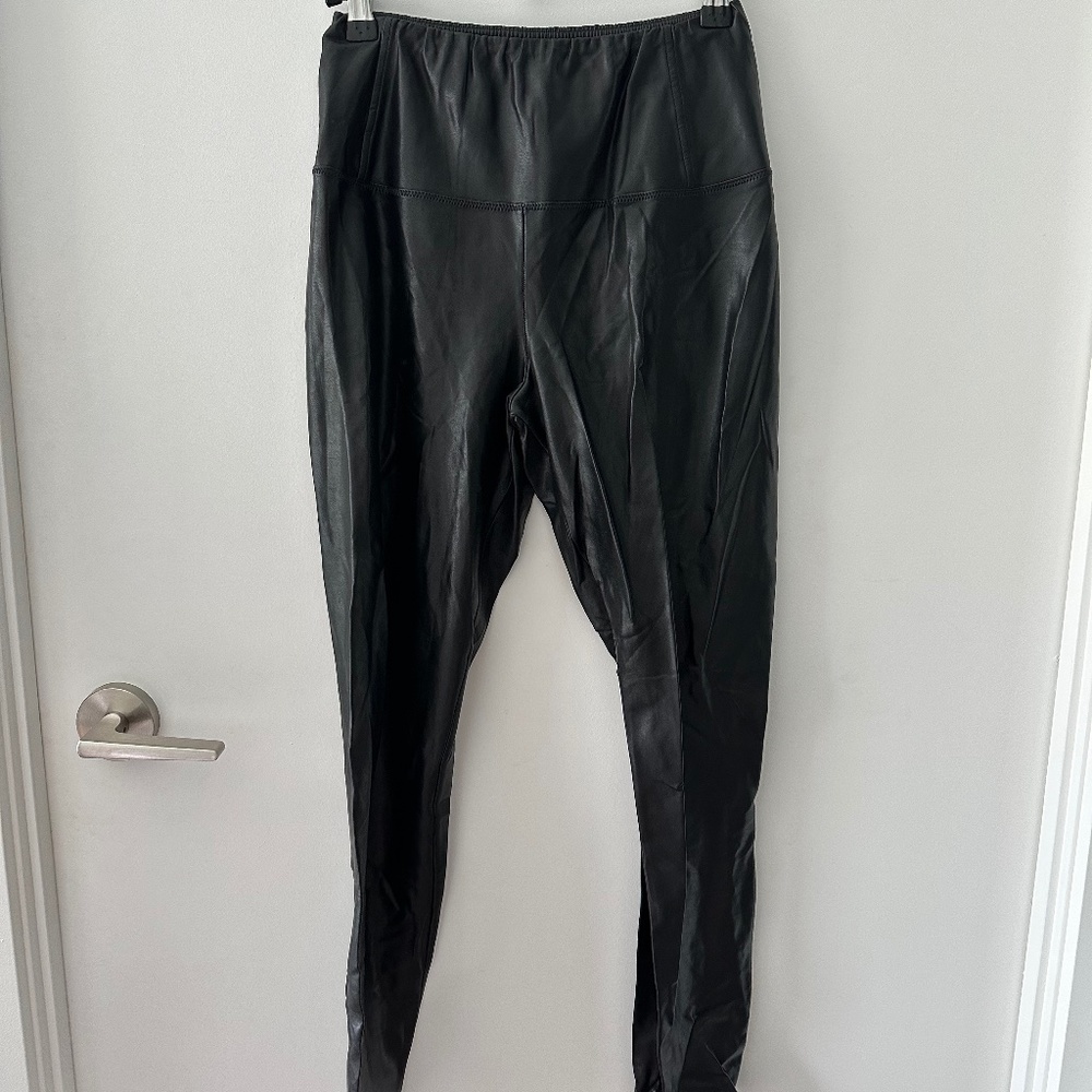 Super Soft Japanese Vegan Faux Leather Aritzia Tights size S